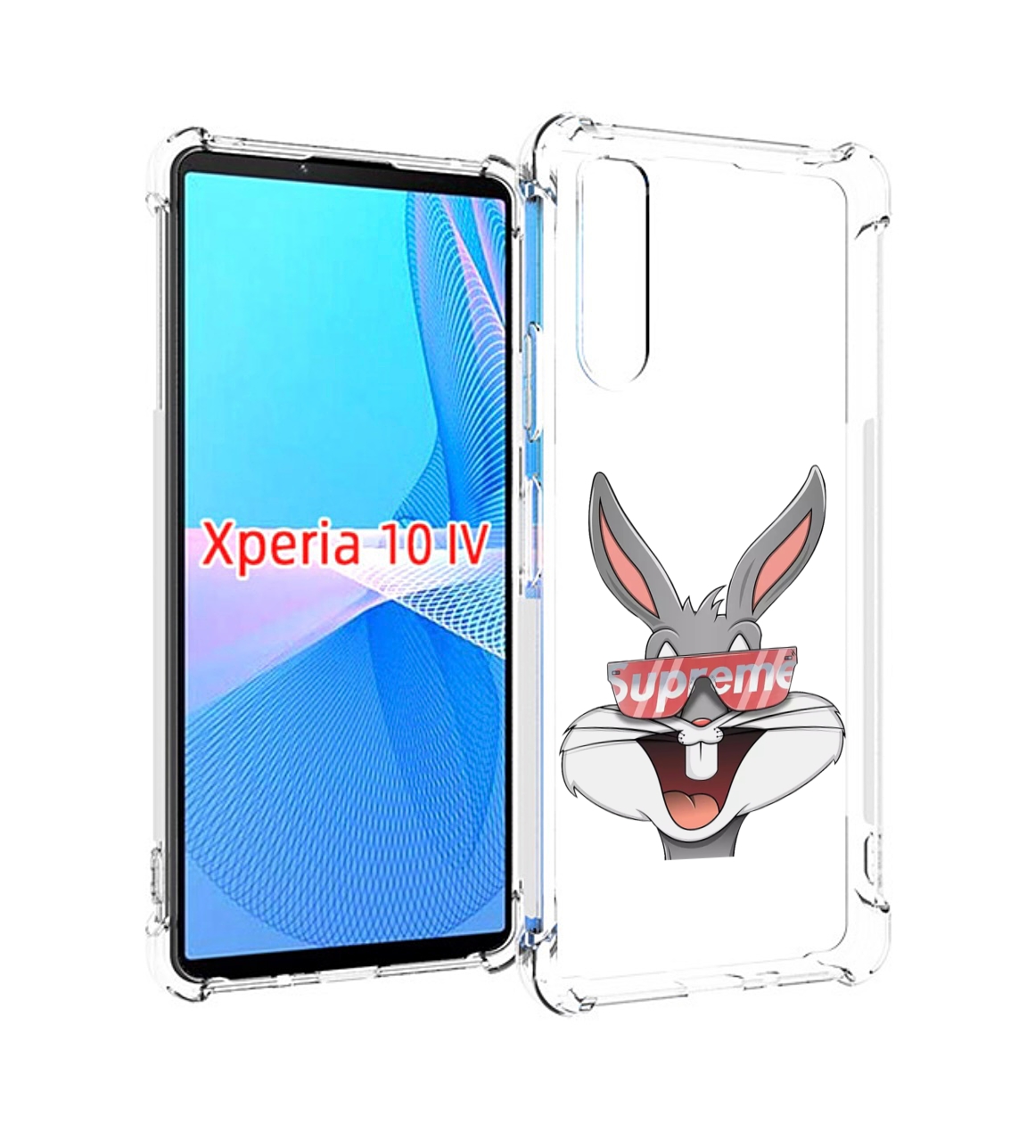 

Чехол MyPads крутой-заяц для Sony Xperia 10 IV (10-4), Прозрачный, Tocco