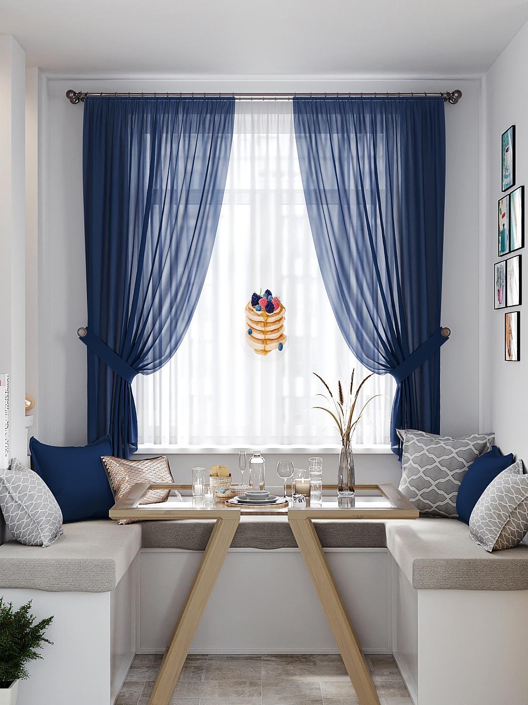 

Комплекты штор AT HOME Панкринс высота 180 см, ширина 145 см, Белый, 550380