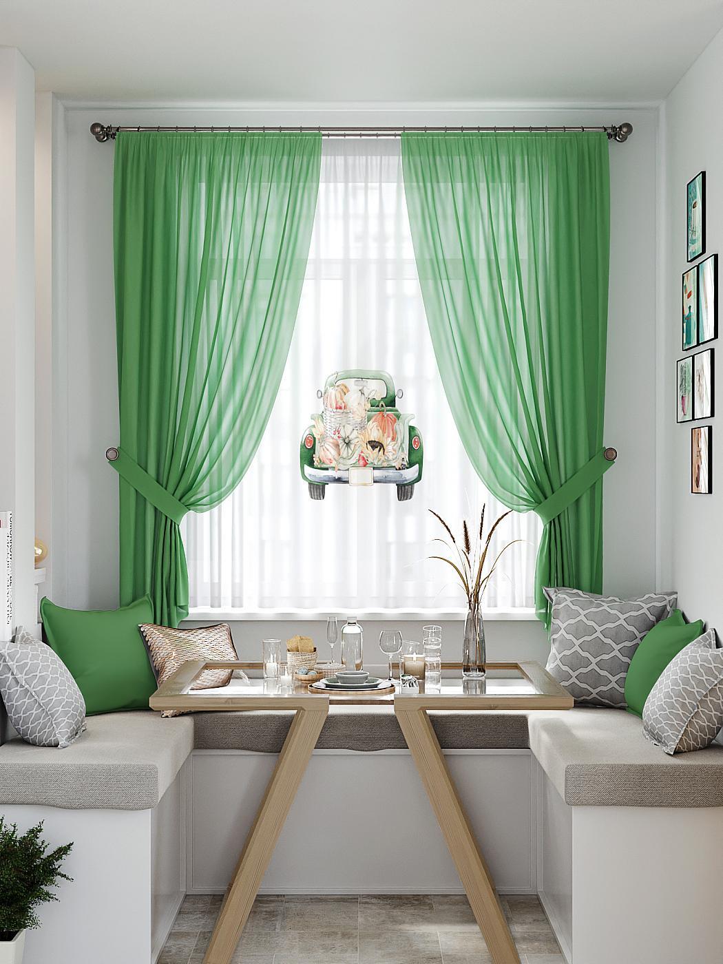 

Комплекты штор AT HOME Нилокнис высота 180 см, ширина 145 см, Белый, 550410