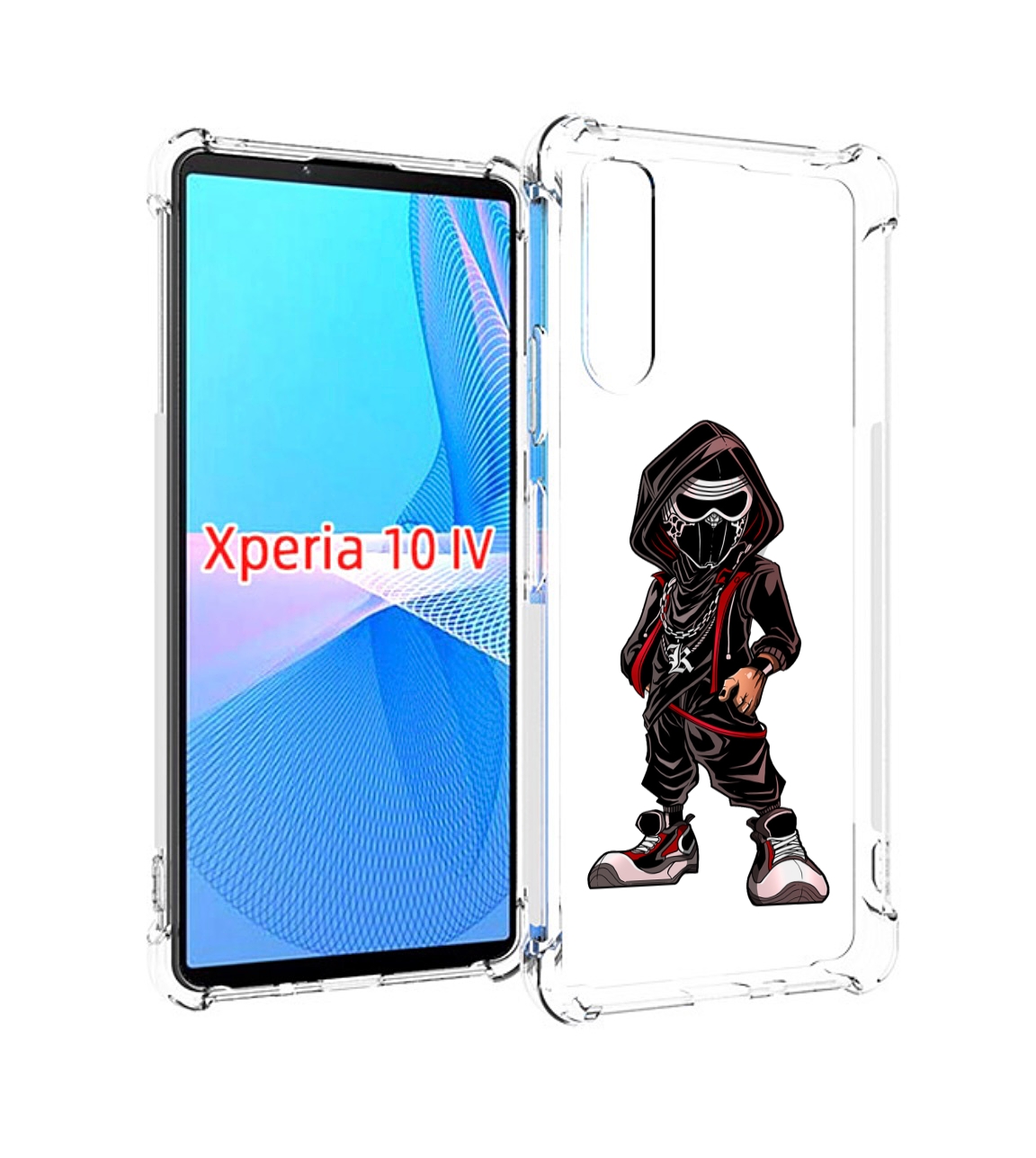 

Чехол MyPads крутой-ниндзя для Sony Xperia 10 IV (10-4), Прозрачный, Tocco