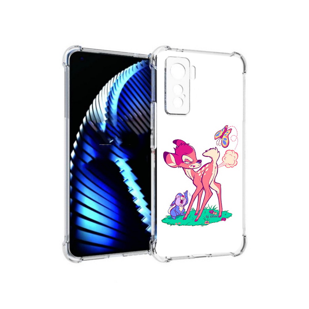 

Чехол MyPads Tocco для Vivo iQOO 5 смешной олененок, Прозрачный, Tocco