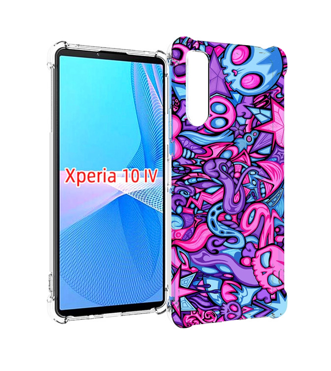

Чехол MyPads крутой-паттерн для Sony Xperia 10 IV (10-4), Прозрачный, Tocco