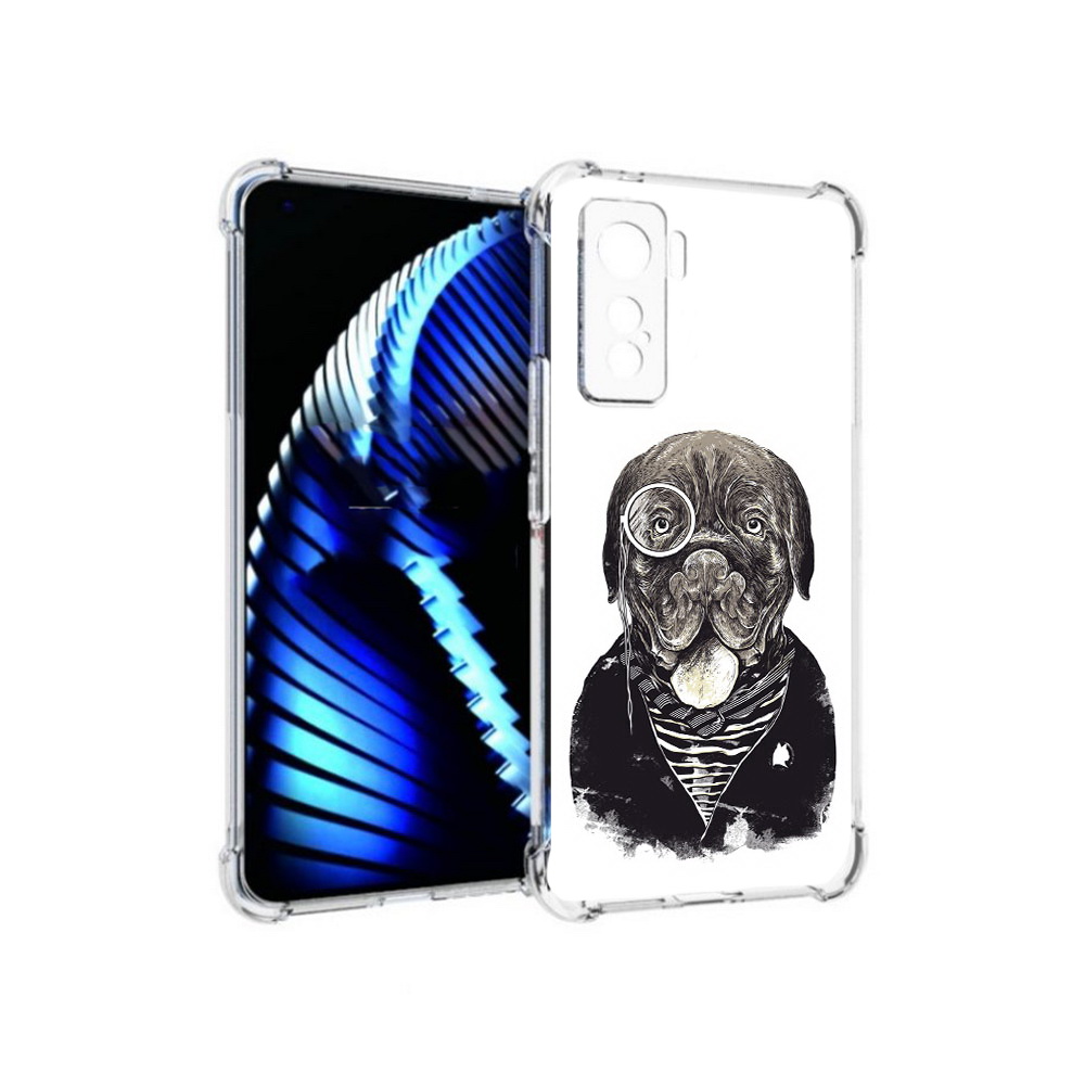 

Чехол MyPads Tocco для Vivo iQOO 5 солидный песик, Прозрачный, Tocco