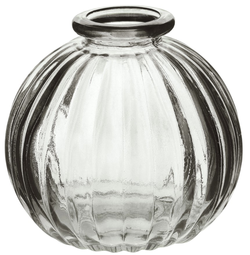 фото Ваза hakbijl glass mini vase серая 8,5 х 8,5 х 8 см