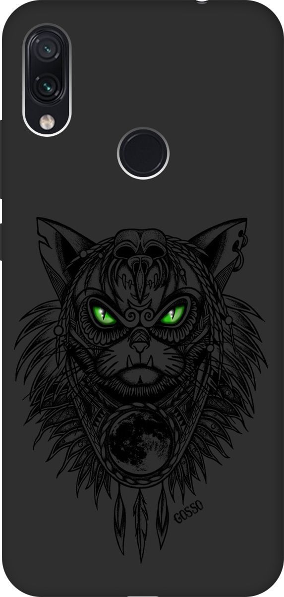 

Чехол на Xiaomi Redmi Note 7 "Shaman Cat" черный, Черный;зеленый, 646