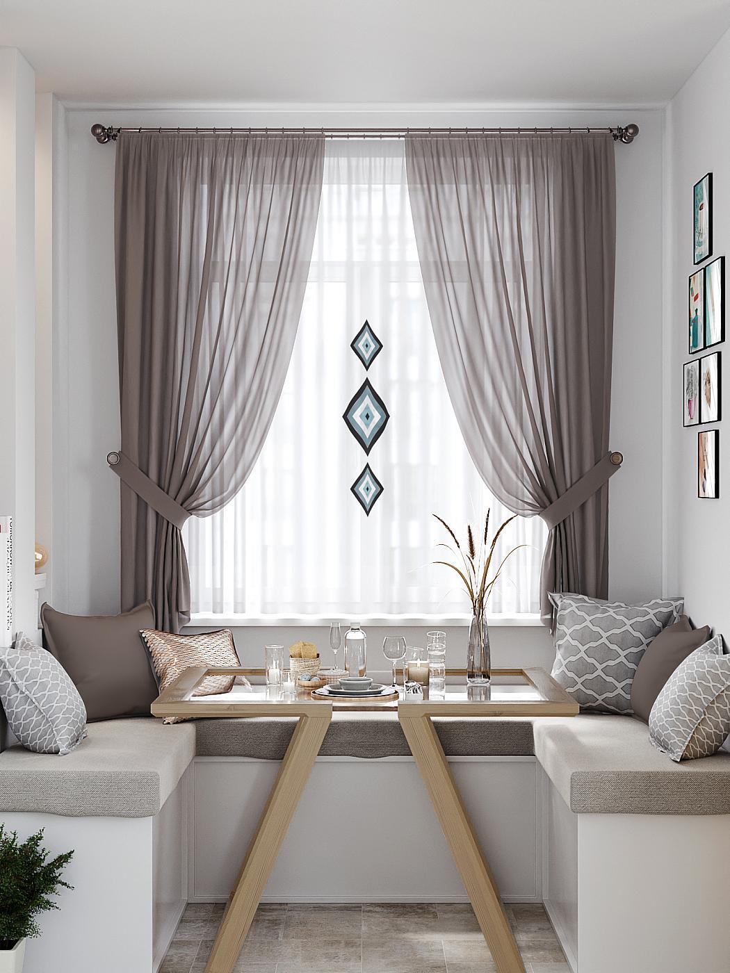 

Комплекты штор AT HOME Тимронис высота 180 см, ширина 145 см, Белый, 550444