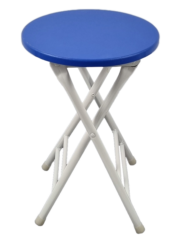 фото Табурет мдф складной с металлическим каркасом, 30х45 см, синий urm
