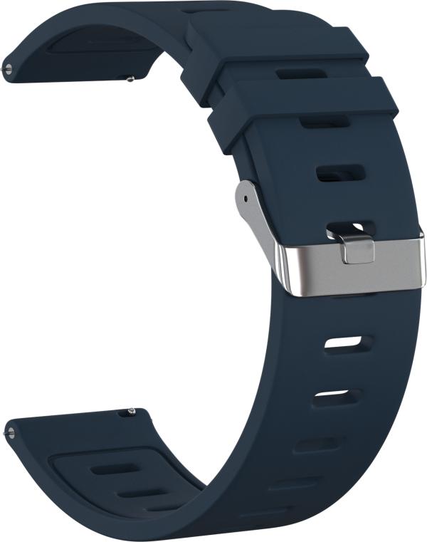 

Ремешок силиконовый GSMIN Blow Light 22 для Huawei Watch GT 2 46мм (Темно-синий)