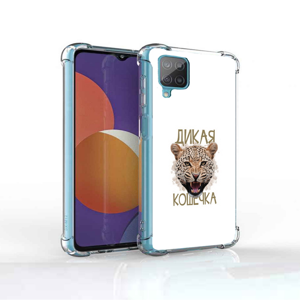 

Чехол MyPads Tocco для Samsung Galaxy M12 дикая кошечка (PT226930.536.324), Прозрачный, Tocco