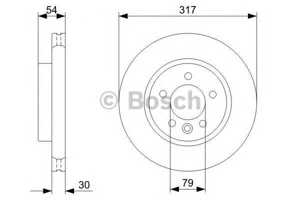 

Тормозной диск BOSCH 0986479287