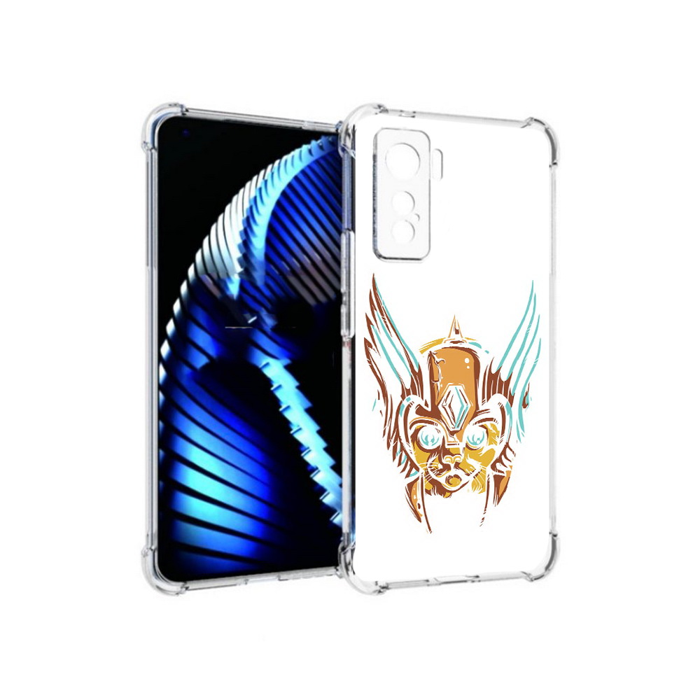 

Чехол MyPads Tocco для Vivo iQOO 5 тор абстракция, Прозрачный, Tocco