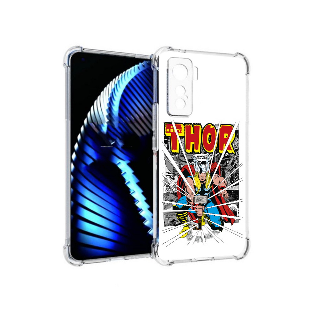 

Чехол MyPads Tocco для Vivo iQOO 5 тор рисунок, Прозрачный, Tocco