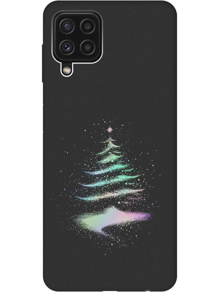 

Силиконовый чехол на Samsung Galaxy A22 / M32 / M22 с принтом "Елочка" матовый черный, Черный;серебристый, 730829541