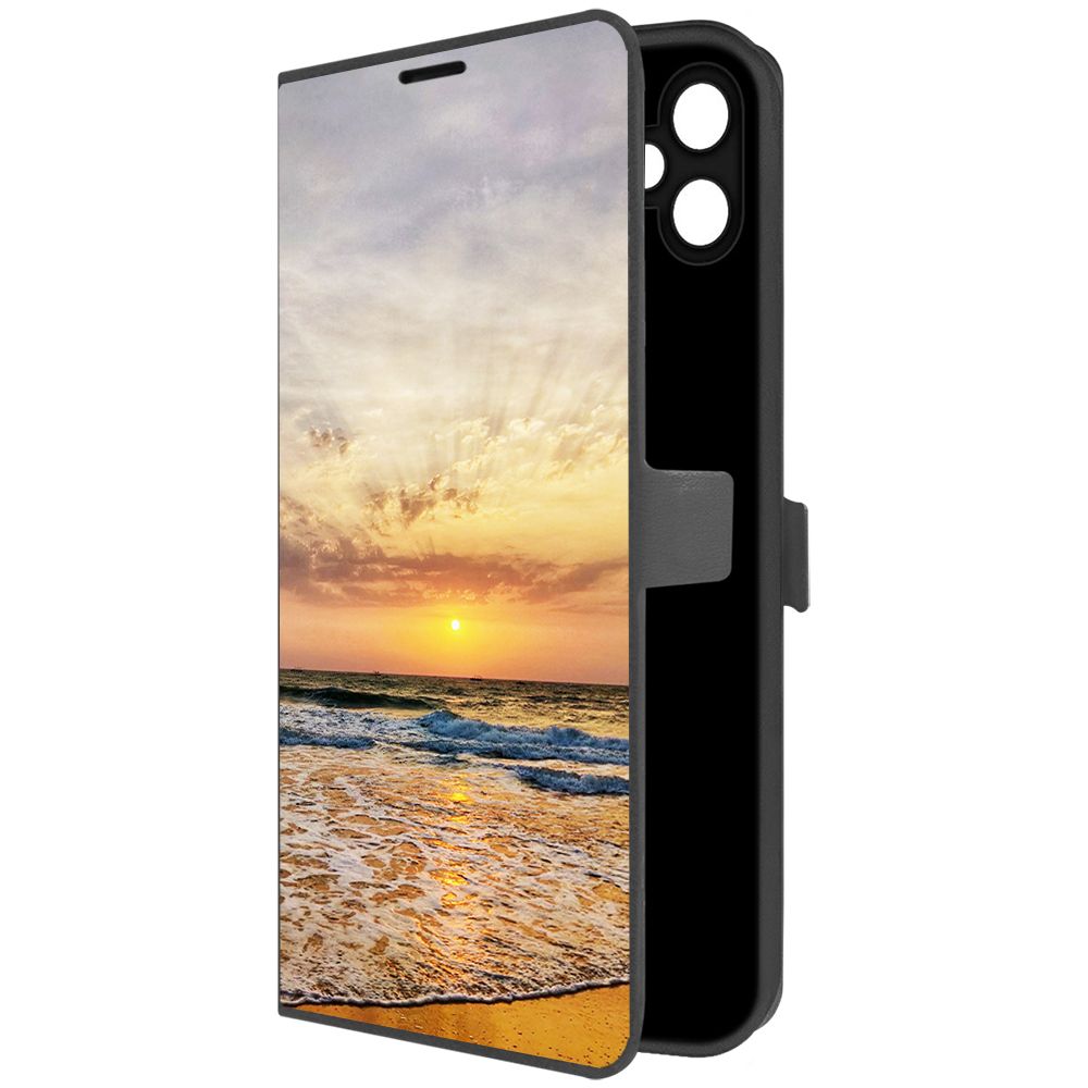 

Чехол-книжка Krutoff Eco Book для Samsung Galaxy A05 Индия, Пляжи Гоа (черный)