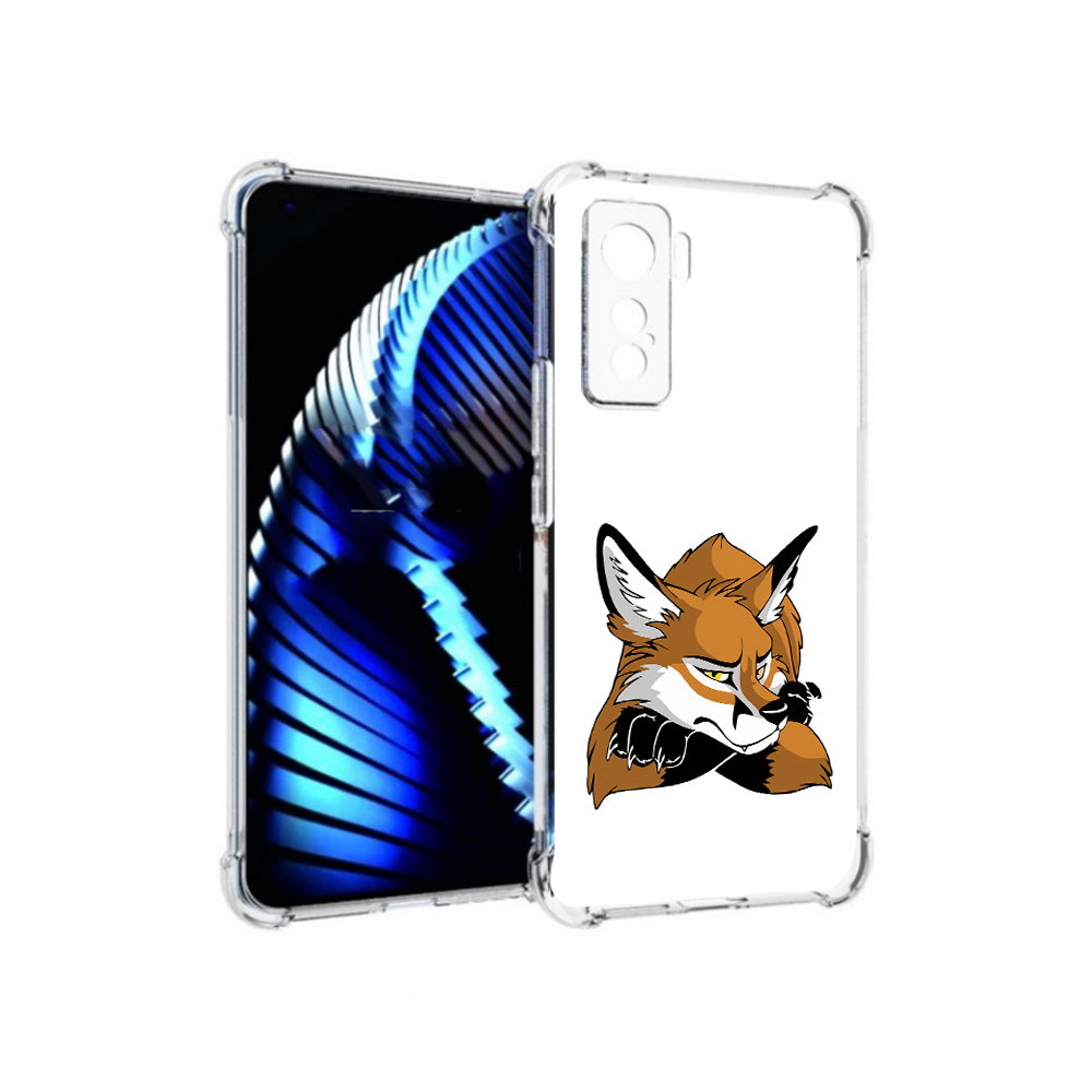 

Чехол MyPads Tocco для Vivo iQOO 5 фокс, Прозрачный, Tocco