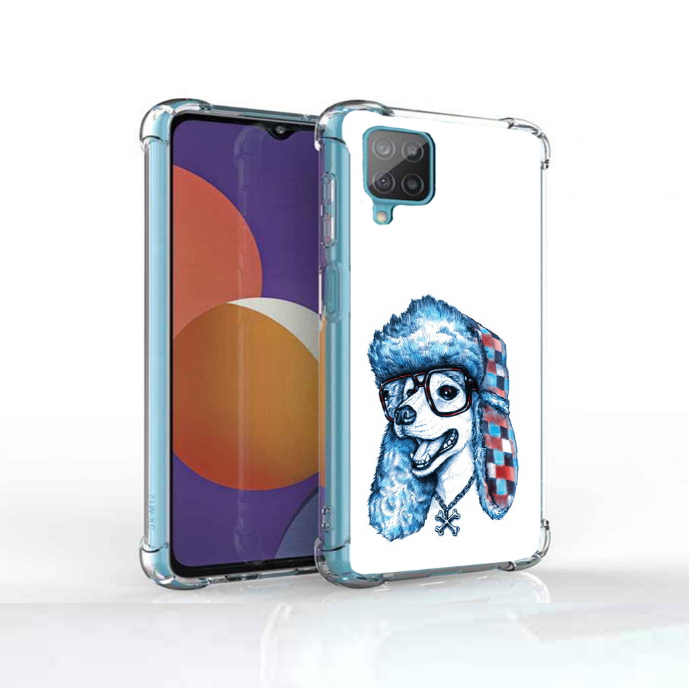 

Чехол MyPads Tocco для Samsung Galaxy M12 зимний пес (PT226930.536.362), Прозрачный, Tocco