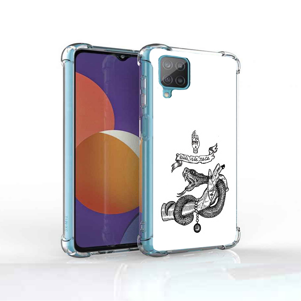 

Чехол MyPads Tocco для Samsung Galaxy M12 змея на руке рисунок (PT226930.536.366), Прозрачный, Tocco