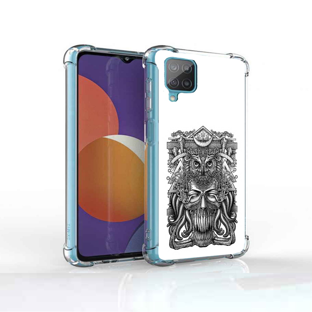 

Чехол MyPads Tocco для Samsung Galaxy M12 зубастая сова (PT226930.536.369), Прозрачный, Tocco