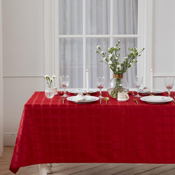 

Скатерть "Этель" Geometry 150*180 +/-3см, цв.бордовый, пл. 192 г/м2, хл с ВГМО, Этель: Handsome