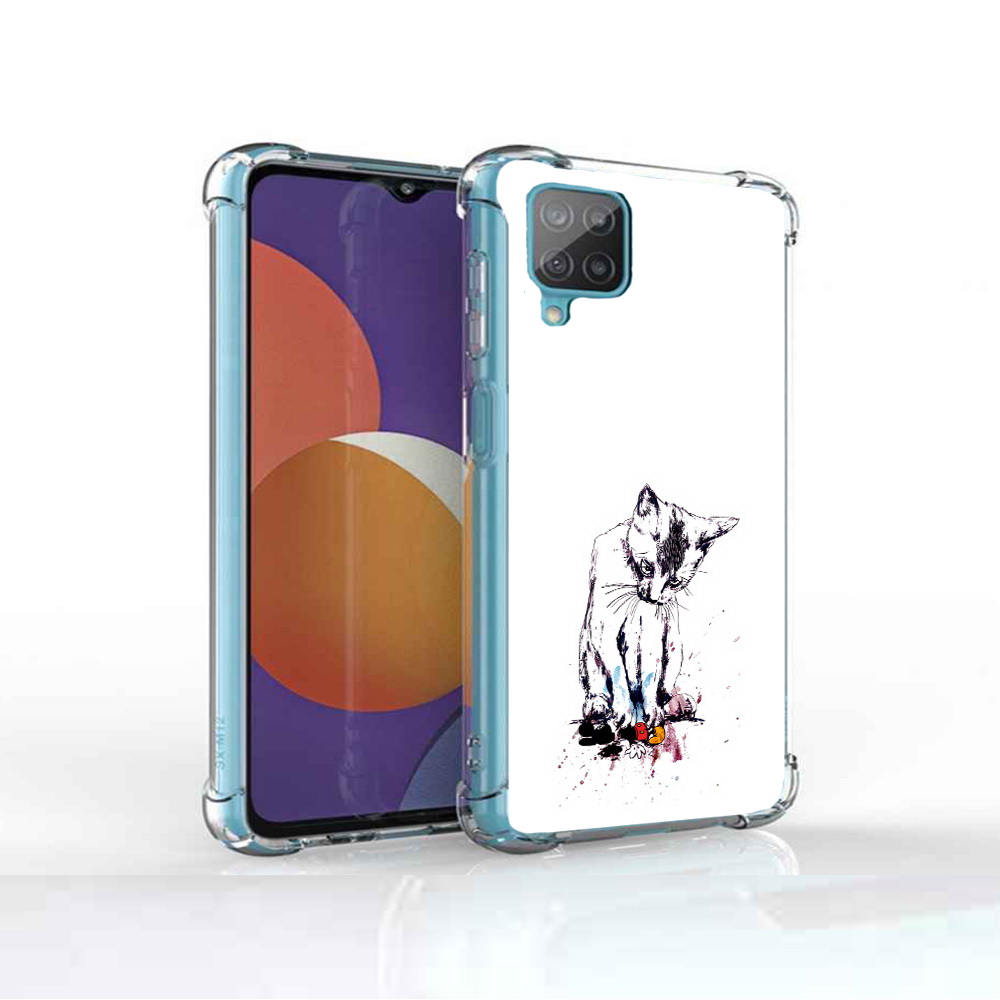

Чехол MyPads Tocco для Samsung Galaxy M12 кот и микки (PT226930.536.399), Прозрачный, Tocco