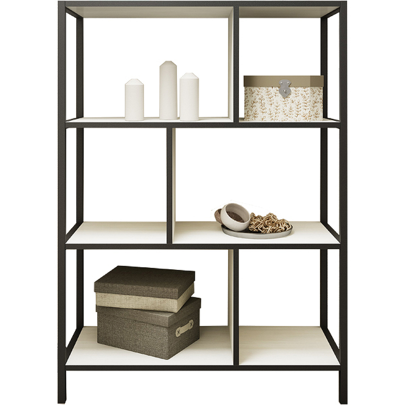 

Sanflor (С08090) Пенал «Лофт» №2 800*1120*300 цвет северное дерево светлое/черный муар