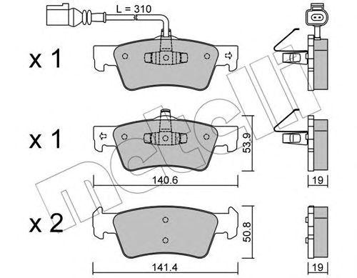 

Тормозные колодки METELLI 2206611