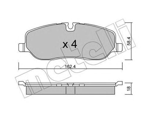 

Тормозные колодки METELLI 2206930