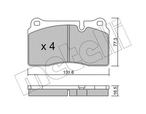 

Тормозные колодки METELLI 2206950