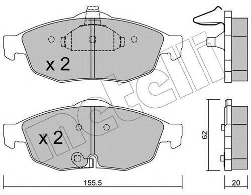 

Тормозные колодки METELLI 2207150