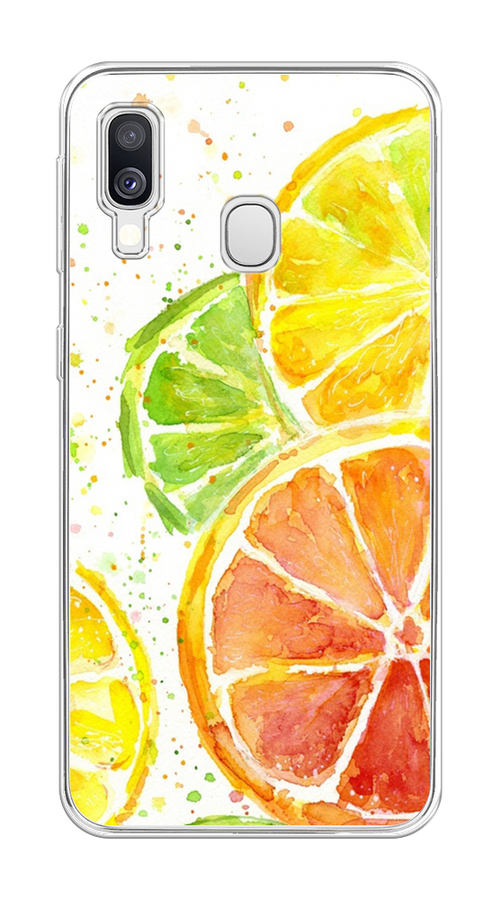 

Чехол на Samsung Galaxy A40 "Цитрусовые", Белый;желтый;красный;зеленый, 28050-1
