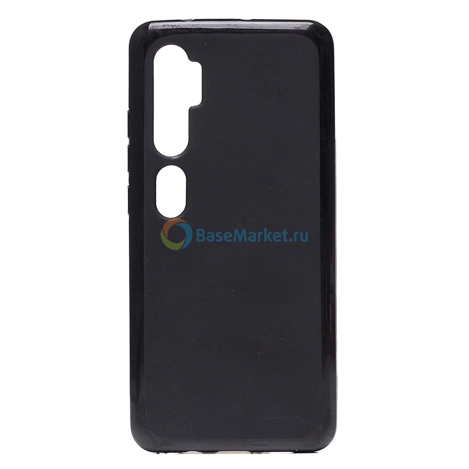 

Чехол силиконовый матовый BaseMarket для Xiaomi Mi Note 10 (черный)