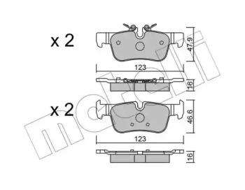 

Тормозные колодки METELLI 2210380