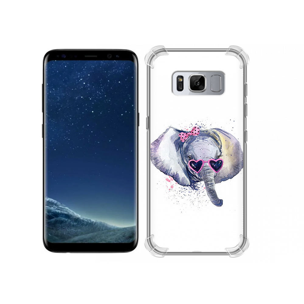 

Чехол MyPads Tocco для Samsung Galaxy S8 слоник в очках (PT62300.601.608), Прозрачный, Tocco