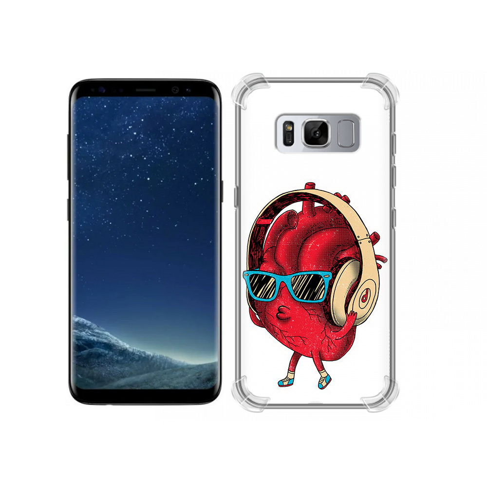 

Чехол MyPads Tocco для Samsung Galaxy S8 слушай сердце (PT62300.601.609), Прозрачный, Tocco