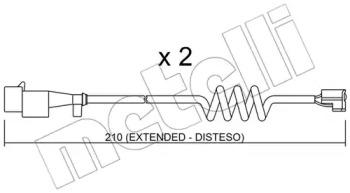 фото Metelli датчик износа тормозных колодок