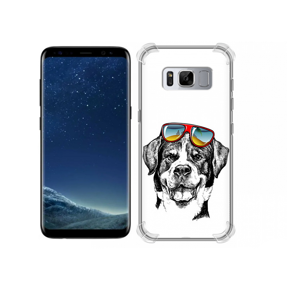 

Чехол MyPads Tocco для Samsung Galaxy S8 счастливая собака (PT62300.601.631), Прозрачный, Tocco
