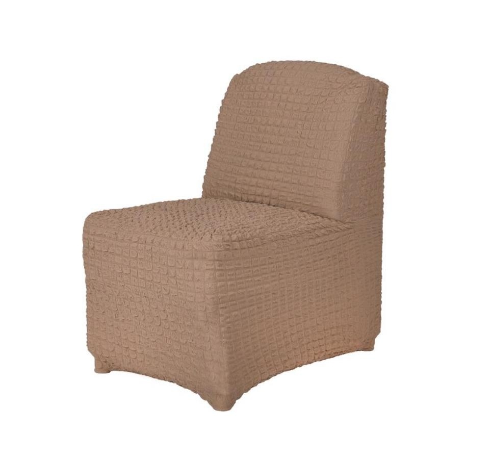 фото Чехол на кресло без подлокотников venera, цвет бежевый