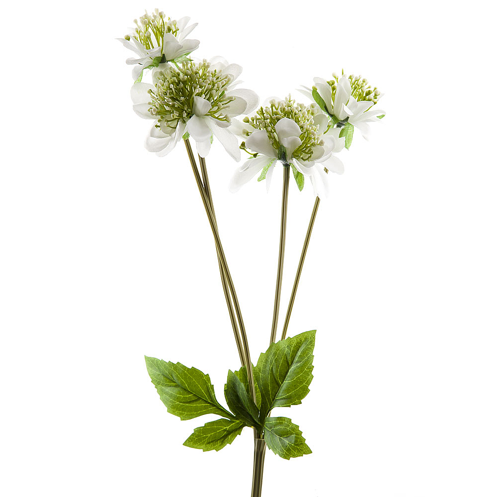 

Цветок искусственный на ножке Циния белая Gloria Garden 48 см 9180089, Белый