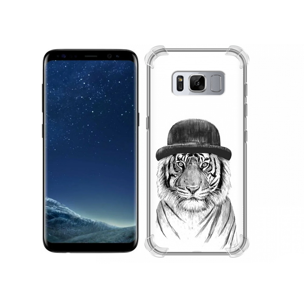 

Чехол MyPads Tocco для Samsung Galaxy S8 тигр британец (PT62300.601.641), Прозрачный, Tocco