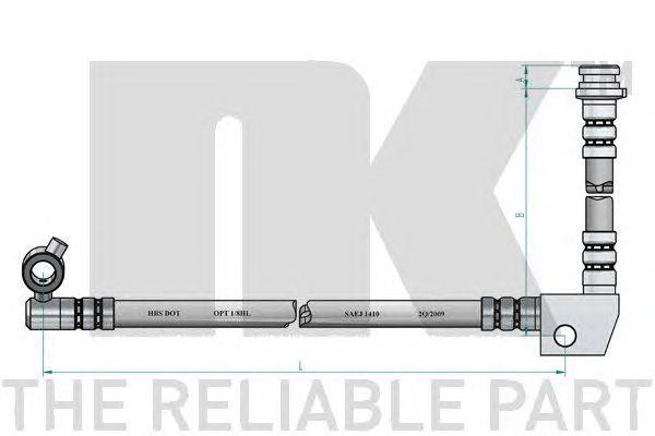 

Nk Шланг Тормозной Передний Nk 852248