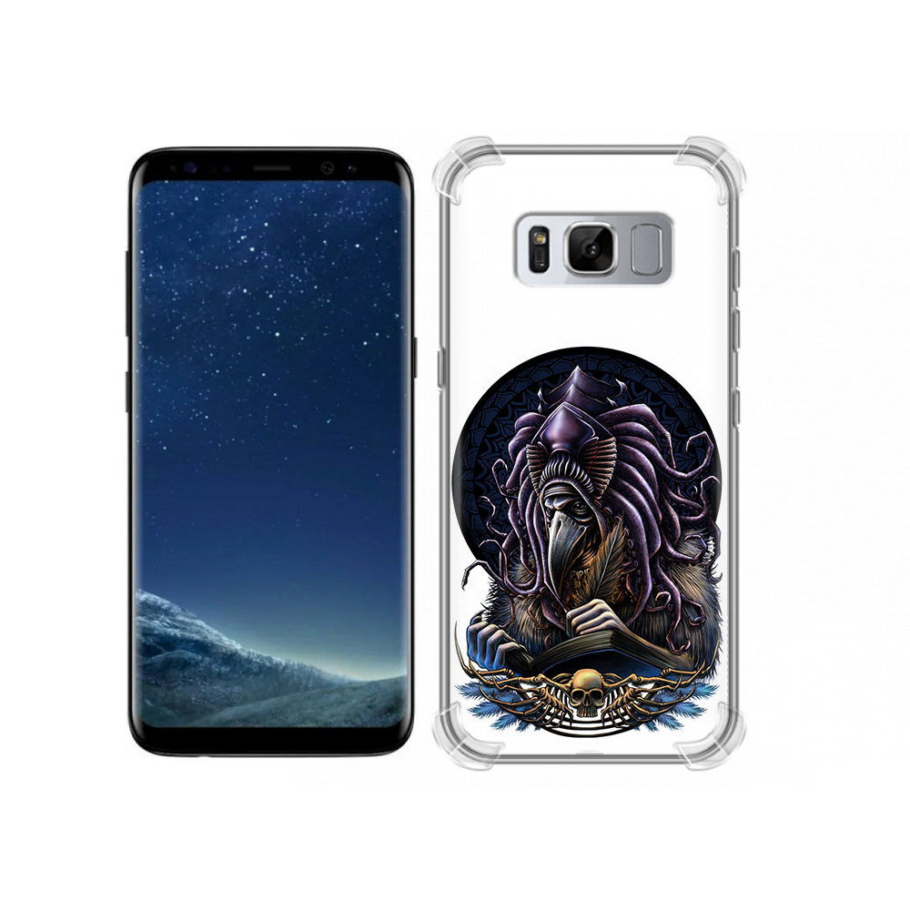 

Чехол MyPads Tocco для Samsung Galaxy S8 умный ворон (PT62300.601.650), Прозрачный, Tocco