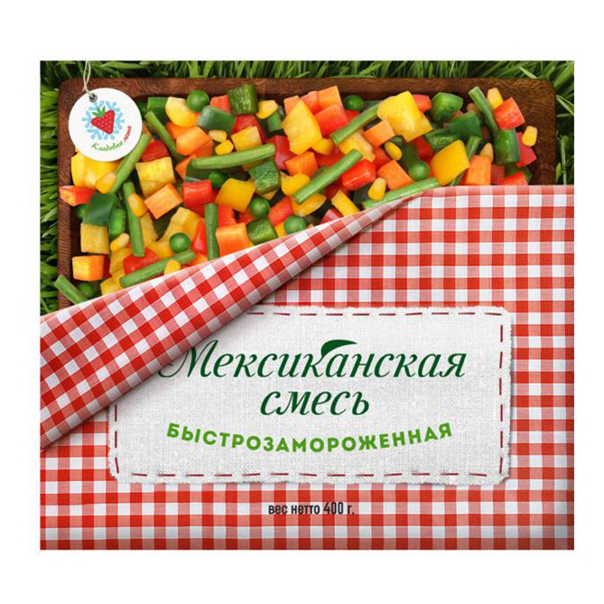 

Овощная смесь Кладовая лета Мексиканская быстрозамороженная 400 г
