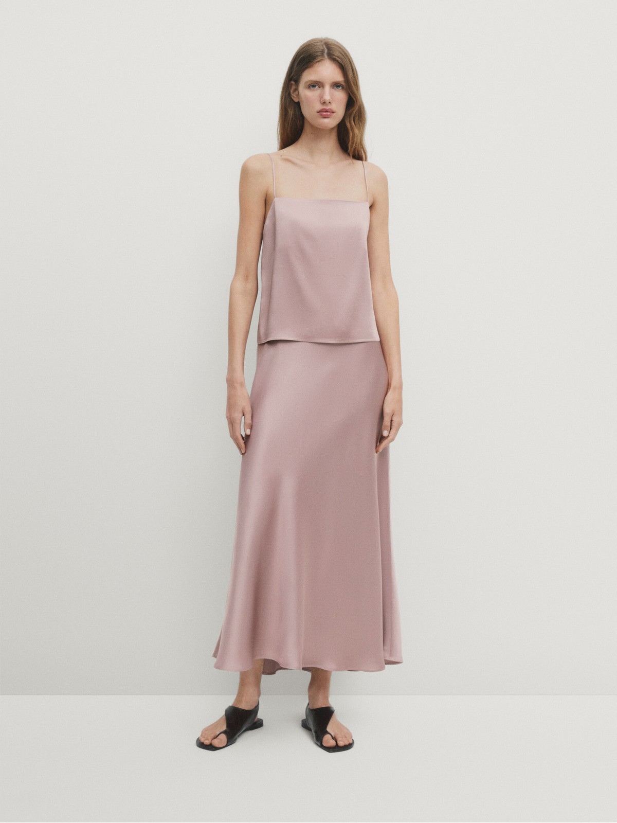 

Топ женский Massimo Dutti 5142/945-I2024 розовый M, 5142/945-I2024
