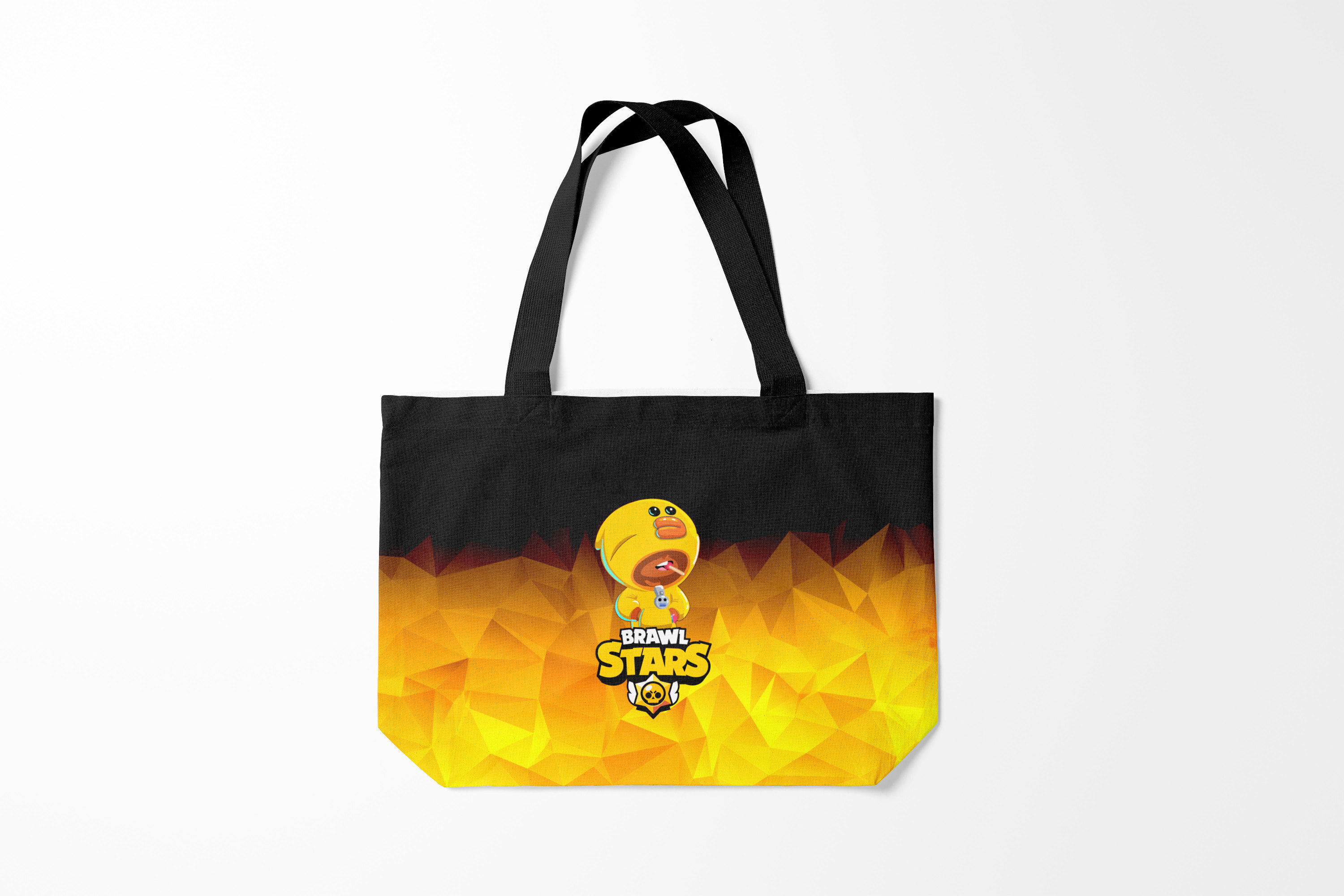 

Сумка шoппер унисекс Burnettie Brawl Stars SALLY LEON, черный; желтый, Brawl Stars SALLY LEON