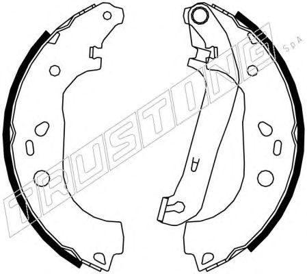 Trusting К-Т Бараб. Тормоз. Колодок