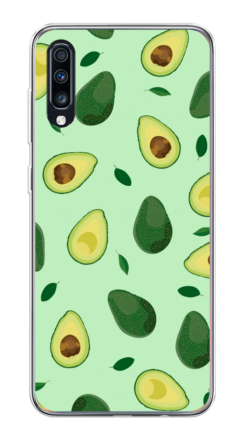 

Чехол на Samsung Galaxy A70 "Blue avocado", Коричневый;зеленый, 28150-1