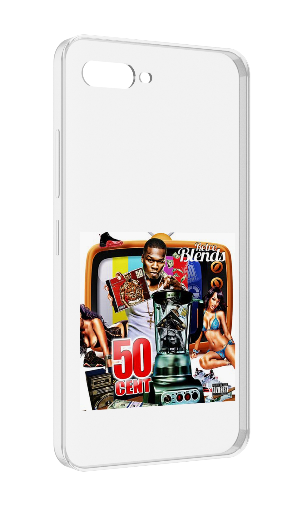 Чехол MyPads 50 Cent - Retro 50 Cent Blends для ITEL A25 / ITEL A25 Pro / ITEL A35