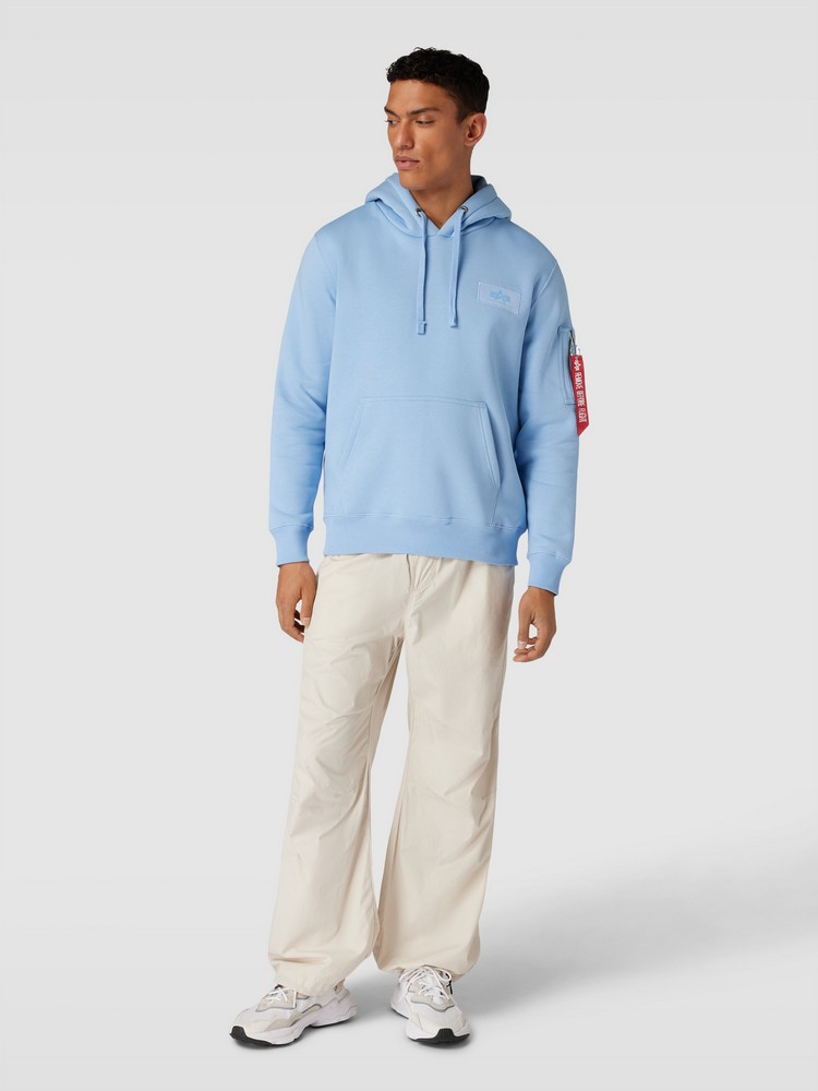 

Худи мужское Alpha Industries 178318 синее L, Синий, 178318