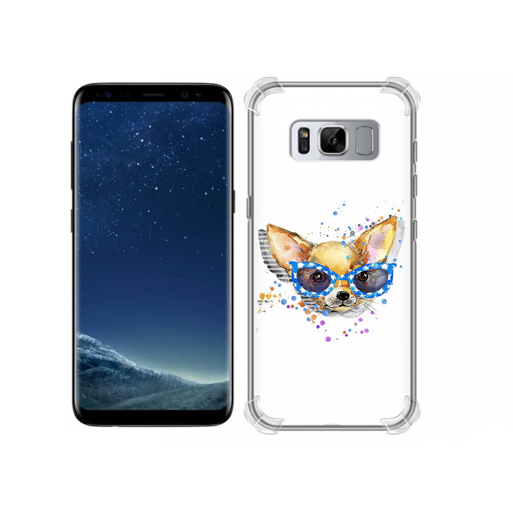 Чехол MyPads Tocco для Samsung Galaxy S8 чихуа-хуа в очках (PT62300.601.691)