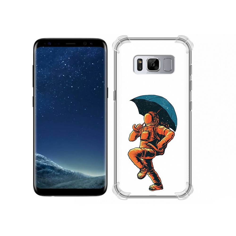 

Чехол MyPads Tocco для Samsung Galaxy S8 шагающий космонавт с зонтом (PT62300.601.695), Прозрачный, Tocco